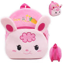 Mode Kinder Schulranzen 3D Cartoon-Druck Plüsch Kinder Rucksack Kindergarten Jungen und Mädchen Schulranzen Mini-Rucksack Büchertasche