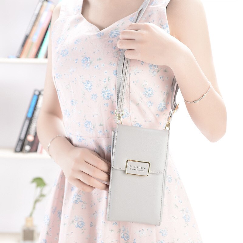 Brand Mini Crossbody Shoulder Bag Women High Quality Cell Phone Pocket Ladies Purse Clutch Fashion Leather Hasp Handbags Female