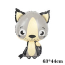 Cute Animal Foil Balloons Rabbit Fox Helium Balloon Happy Birthday Party Decorations Inflatable Baby Shower Children's day  Toys
