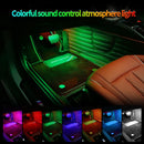 RGB LED Bulb Car Interior Ambient Lights With USB Wireless Remote APP Music Control Multiple Modes Lighting Decorative Auto Lamp