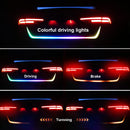 FORAUTO 1.2m 12V Car Rear Trunk Tail Light Dynamic Streamer Reverse Warning Light Brake Turn Signal Lamp Car LED Strip