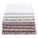 Teramila 8PCS Pack Square Multicolor Printed Cotton Fabric For Sewing Quilt Cloth Needlework Plaid Handicraft Material Patchwork