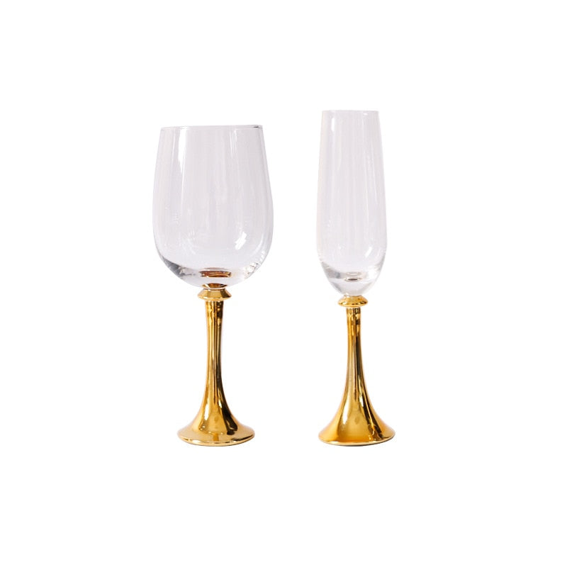 Creative Glass with Diamond Wine Glass Crystal Tall Wine Glass Champagne Glass Home Restaurant Wine Glass Party Banquet Glass