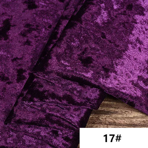 Stretch Crushed Velvet Fabric Upholstery Velour Cloth For Sofa and Curtain,Red,Black,Grey,Teal,Green,Blue,Pink