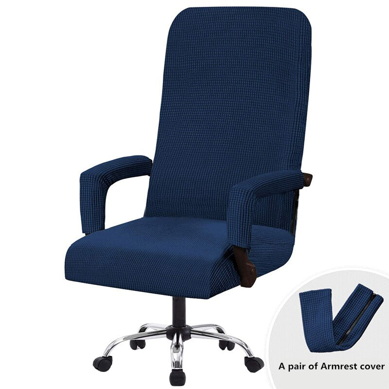 Elastic Office Lift Computer Chair Cover Modern Anti-dirty Boss Gamer Rotating Armchair Seat Case Thickened Armrest Slipcover