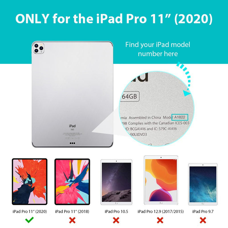 ESR for iPad Pro 12.9 Case 2020 Soft TPU Cover for iPad Pro 2020 11 inch 12.9 Case Auto Wake Sleep Smart Case Back Cover Funda