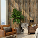 Retro-Faux-Holzmaserung zum Abziehen und Aufkleben, selbstklebende Holzplanken-Tapetenrolle, abnehmbare Vinyl-Wandverkleidung für Restaur