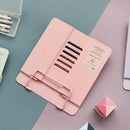 MINKYS Foldable Morandi Color Metal Book Holder Stand For Reading Adjustable Books Stand Kawaii School Office Stationery