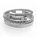 Top Quality Luxury Royal Crown Bracelets & Bangles Fashion Stainless Steel Men' Jewelry Do Not Fade Jewellery Sets Best Gift