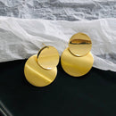 AENSOA Fashion Statement-Ohrringe aus Metall 2022 Goldfarbene geometrische Ohrringe für Damen Hängende Ohrringe Einfacher Party-Schmuck