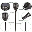 LED Solar Lamp Outdoor Waterproof Flame Torch Light for Gazebo Villa Yard Landscape Lamp Garden Decoration Solar Lawn Light