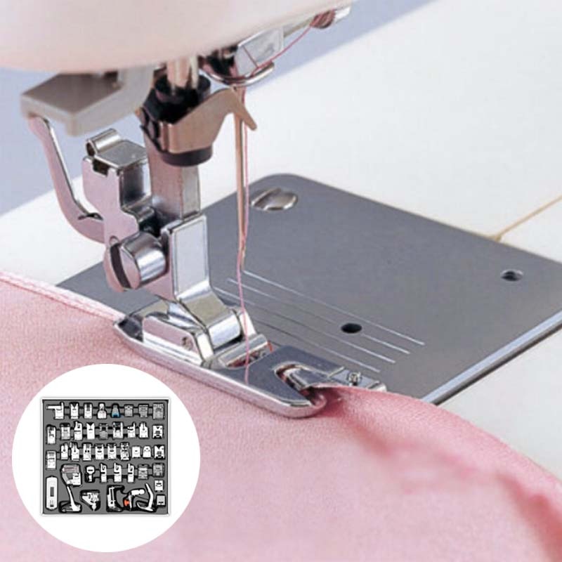 32/42Pcs Sewing Machine Accessories Knitting Blind Stitch Darning Presser  Feet Kit Set For Brother Singer Janome