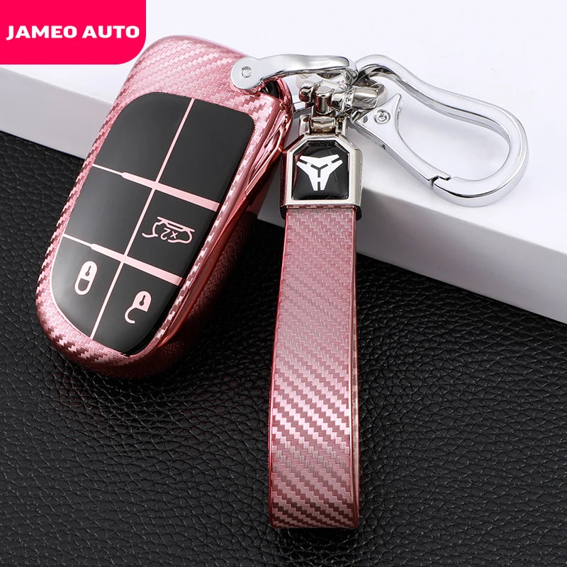 Soft TPU Car Key Case Full Cover for Fiat Jeep Renegade Compass for Dodge Ram 1500 Journey Charger Dart Challenger Durango