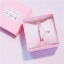 Women Watch set 2 pcs Flower Rhinestone Leather Straps Casual ladies Wristwatches Quartz Watches Female Gifts Relogio Feminino
