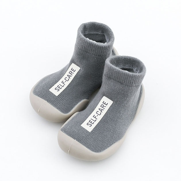 Toddler Indoor Sock Shoes Newborn Baby Socks Autumn Terry Cotton Baby Girl Sock with Rubber Soles Infant Animal Cat Funny Sock