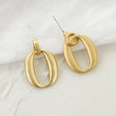 AENSOA Fashion Statement-Ohrringe aus Metall 2022 Goldfarbene geometrische Ohrringe für Damen Hängende Ohrringe Einfacher Party-Schmuck