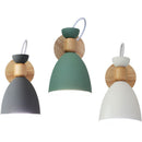 Creative wooden Simple LED wall light Reading Bedroom Bedside Lighting study Children room macaron color wall lamp