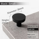 KAK Gold Cabinet Knobs Black Kitchen Handles Zinc Alloy Colorful Furniture Knobs for Kids Room 30mm Cupboard Door Pulls Hardware