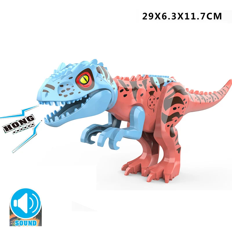 Brutal Raptor Building Jurassic Blocks World 2 MINI Dinosaur Figures Bricks Dino Toys For Children Dinosaurios Christmas