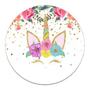 Unicorn Party Decor Sticker Customized Name Text Girl's Party Unicorn Birthday Party Decorations Kids Favors DIY Supplies