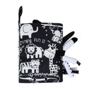 Montessori Baby Visual Stimulation Card Black White High Contrast Flash Cards for Kids Educational Sensory Book Baby Flashcard