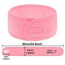 3 Stück Verstellbares Stirnband mit 1 Maskenpinsel Yoga Spa Bad Dusche Make-up Gesichtsreinigung Kosmetik-Stirnband Make-up Zubehör