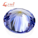 TZ005 Round shape cubic zirconia special color one-time forming multi tanzanites   cz loose stone