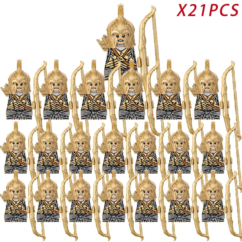 Classic Medieval Movie Elves Dwarf Warrior Iron Foot Dane leader of the Dwarfs Building Blocks LOTR Figures Toys For Children