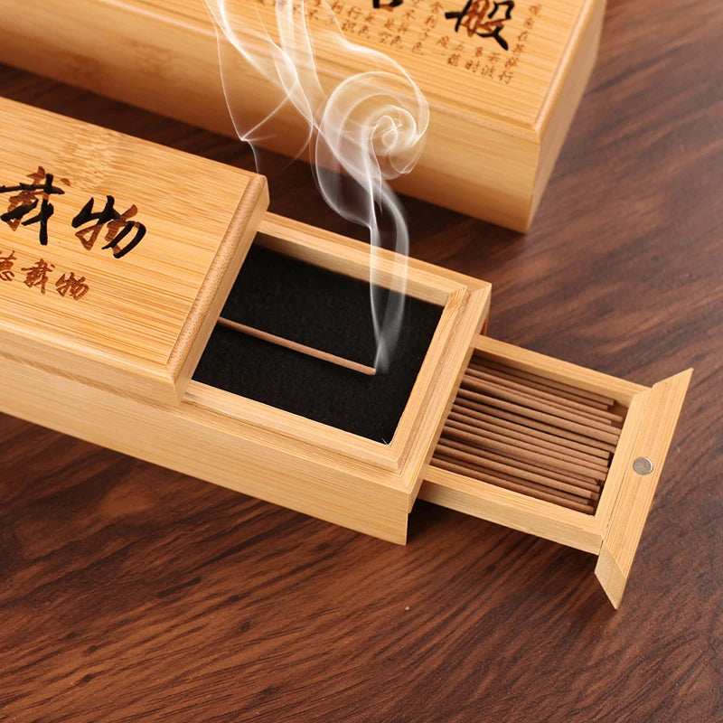 1PC Retro Buddhism Wood Incense Holder Censer Joss-stick Inserted Ash Catcher Aromatherapy Tools Home Decoration Handcrafts