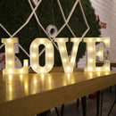 Luxury Alphabet Letter LED Lights Luminous Number Lamp  Battery Night Light for Home Wedding Birthday Christmas Party Decoration