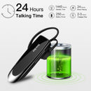 New Bee Bluetooth Headset V5.0 Kabellose Kopfhörer mit Mikrofon 24 Stunden Ohrhörer Mini Freisprecheinrichtung für iPhone Xiaomi