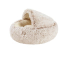 Pet Dog Bed Cat Bed Round Plush Cat Warm Bed House Soft Long Plush Bed For Small Dogs For Cats Nest 2 In 1 Cat Bed