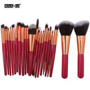 MAANGE 15/22Pcs Beauty Makeup Brushes Set Cosmetic Foundation Powder Blush Eye Shadow Lip Blend Make Up Brush Tool Kit Maquiagem