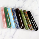 Wholesale Natural Stone Crystal Massage Stick Rose Quartz Wand Face Head Eye Massager Body Neck Health Skincare Acupuncture Pen