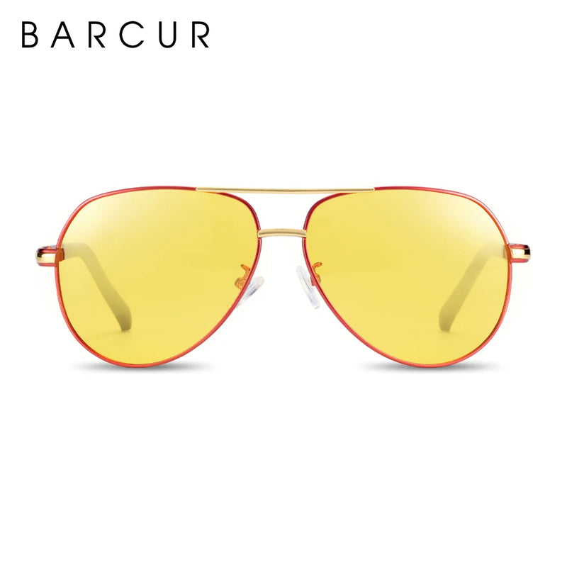 BARCUR Original Night Vision Glasses Luxury Brand Night Driving Glasses