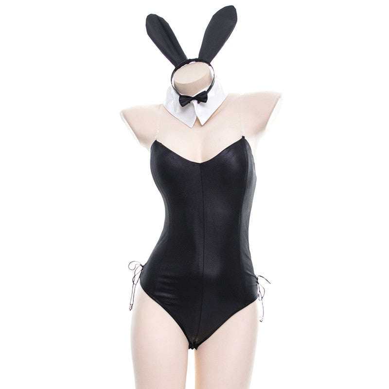 Sexy Cute Bunny Girl Faux Leather Material Rabbit Woman Set Good Quality Can Wear Out To Comic Show Kawaii Cosplay Bunny Costume