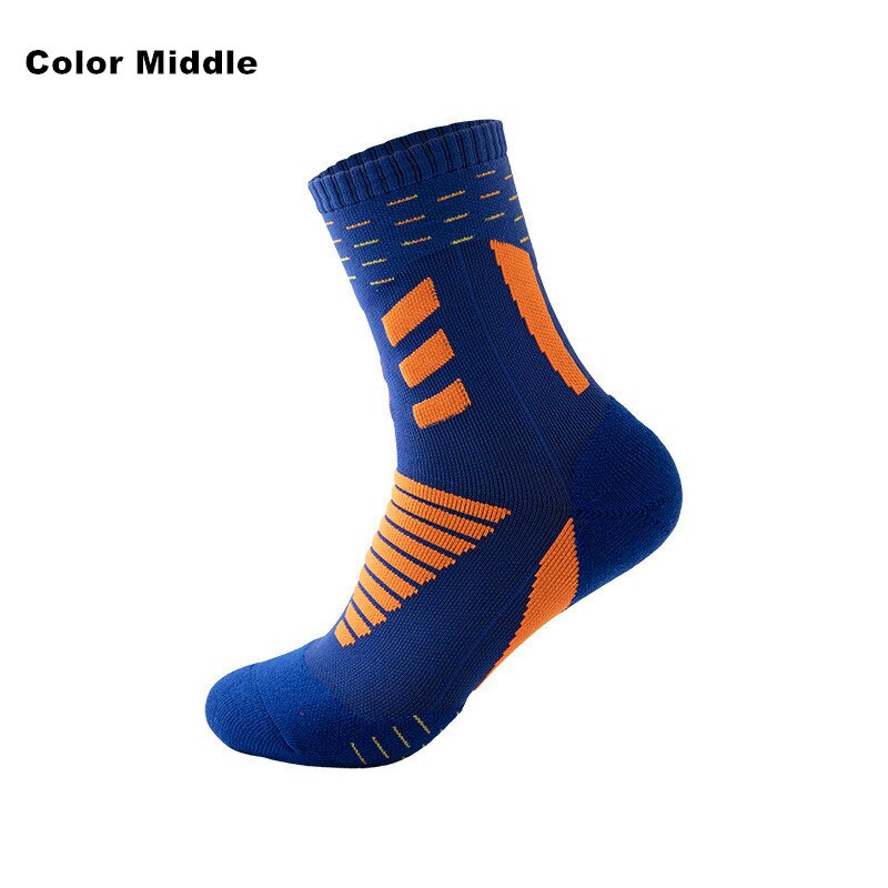 Professional Running Socks Cotton Thick Terry Socks Summer Basketball Tennis Men Sports Socks Shock Absorption Moisture Wicking