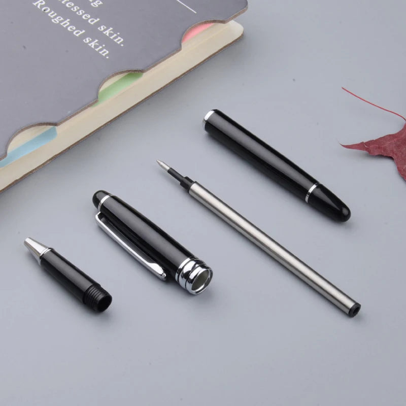 High Quality Full Metal Roller Ballpoint Pen Office Business Men Brand Writing Gift Pen Buy 2 Send Gift