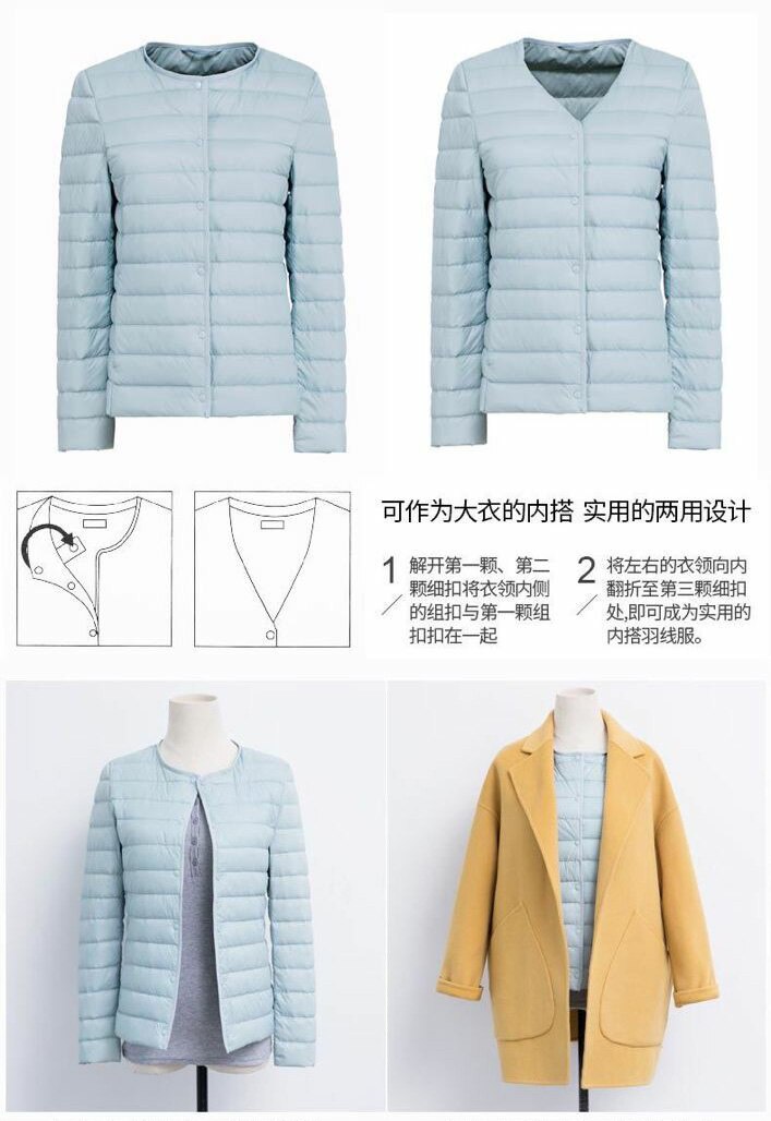 Spring Autumn Women Ultralight Thin Down Jacket White Duck Down Jackets Warm Winter Coat Parka Female Portable Outwear