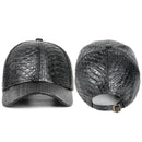 Men Women Novel Crocodile Pattern PU Leather Punk SunShade Baseball Cap Spring Sport Sunscreen Hip Hop Dance Adjustable Hat U13