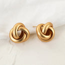 AENSOA Fashion Statement-Ohrringe aus Metall 2022 Goldfarbene geometrische Ohrringe für Damen Hängende Ohrringe Einfacher Party-Schmuck