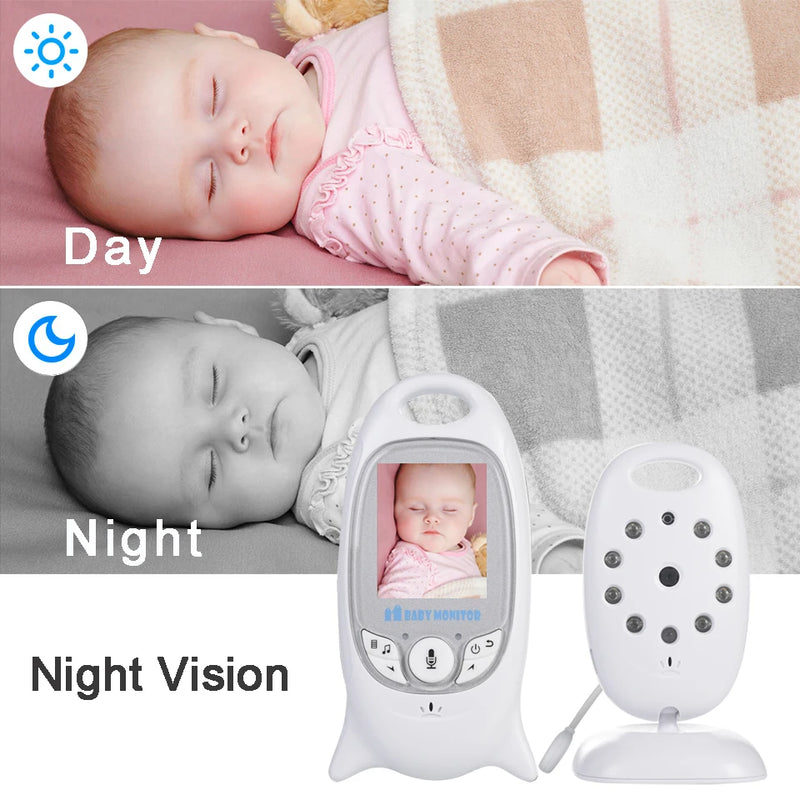 VB601 Baby Monitor 2 inch BeBe Babi Electronic Babysitter Radio Video Nanny Camera Night Vision Temperature Monitoring 8 Lullaby