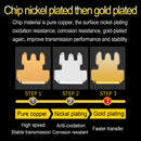 OULLX 6U RJ45 Connector Cat6 Cat6A Jack FTP Gold Plated Pass Through Ethernet Cables Network RJ-45 Plug Cat5 Cat5e STP Shielded