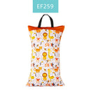 Happy flute 1 pcs Large Hanging Wet/Dry Pail Bag for Cloth Diaper,Inserts,Nappy, Laundry With Two Zippered Waterproof,Reusable