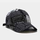 FS Yellow Newspaper Pattern Baseball Caps For Mens Luxury Brand Women Designer Cap Snapback Hip Hop Trucker Hat Casquette Homme