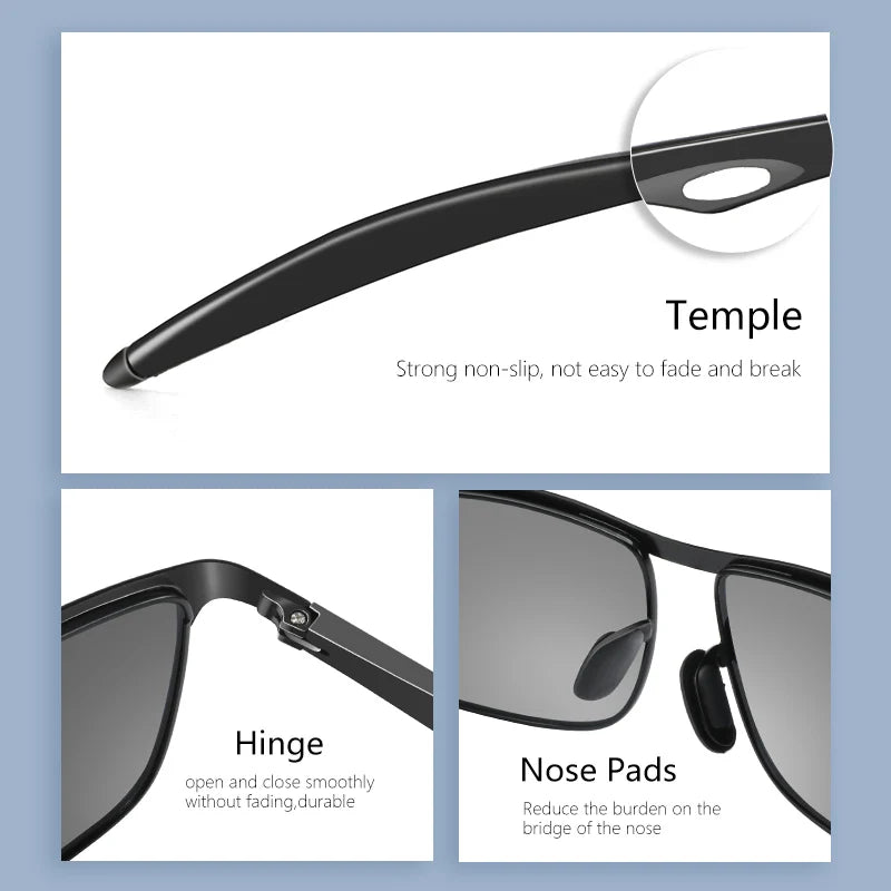 ZENOTTIC Metal Men Sunglasses Polarized UV400 Protection for Driving Fishing Hiking Golf Everyday Use