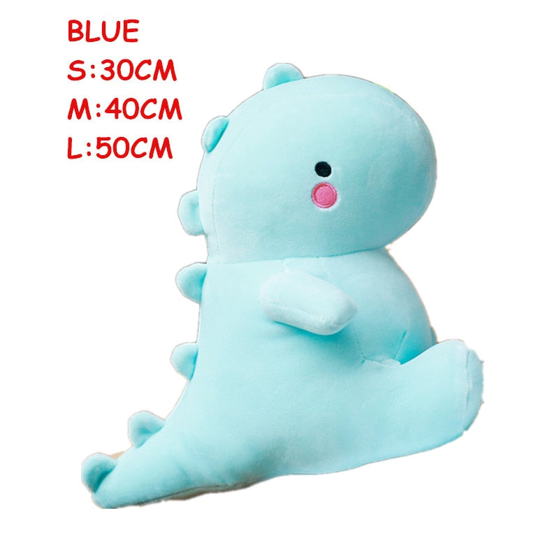 Ultra Soft Lovely Dinosaur Plush Doll Huggable Pink/Blue/Green Stuffed Party Hat Toy Kids High Quality Animals Toy Birthday Gift