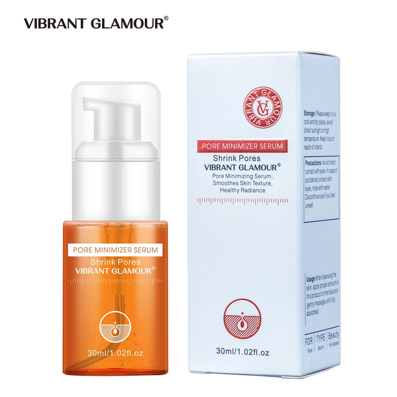 VIBRANT GLAMOUR Shrink Pore Minimizer Serum Salicylic Moisturizing Whitening Oil Control Remove Blackhead Acne Facial Care 30ml