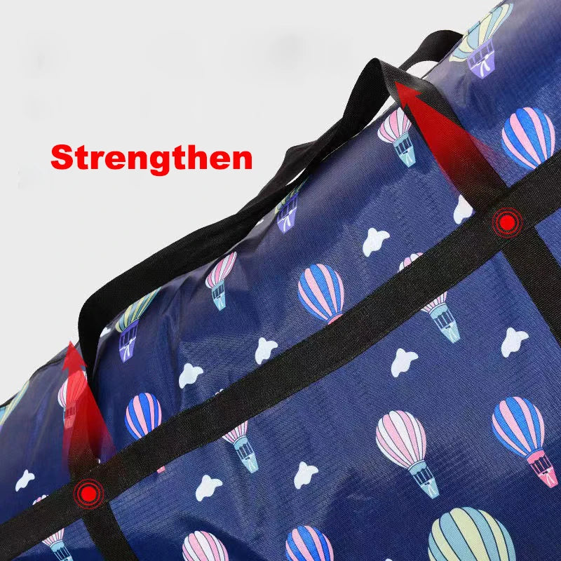 Waterproof Foldable Hand Luggage Bag Thickened Clothes Storage Bags Big Capacity Moving Packing Bag Portable Clothing Duffle Bag