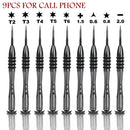 Professional Maintenance Screwdriver Y0.6 Y1.5 Y2.0 Pentalobe 0.8 T2 Bits Screwdrivers Set P5 FOR NS Apple Macbook Air